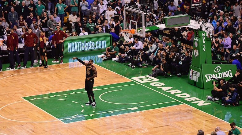 LeBron James wasn't really all by himself against Boston in the Eastern Conference Finals - it just seemed that way. (Adam Glanzman/Getty Images)