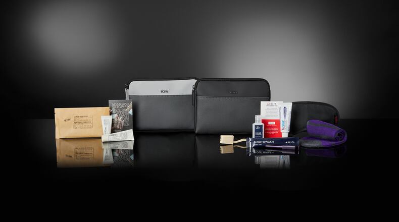 Delta One business class amenity kit. Source: Delta