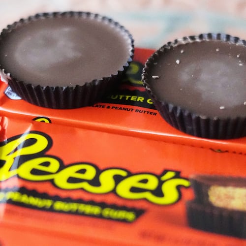 FILE - These are Reese's Peanut Butter Cups in Pittsburgh Wednesday, Feb. 18, 2026. (AP Photo/Gene J. Puskar, File)