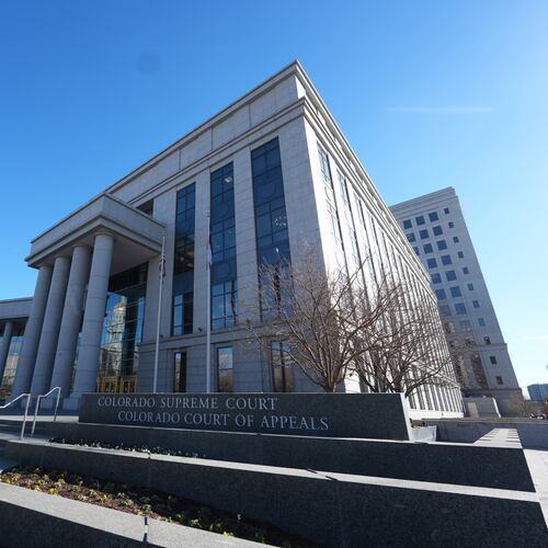 FILE - The Ralph Carr Judicial Building, which houses the Colorado Supreme Court and Colorado Court of Appeals, in Denver on Jan. 14, 2026. (AP Photo/David Zalubowski, File)