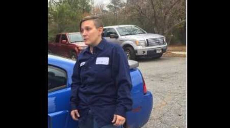 Rebecca Thomas says she was sideswiped by a DeKalb County jailer. (Credit: Channel 2 Action News)