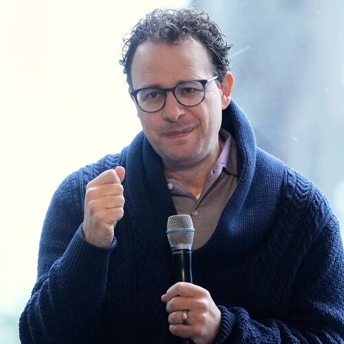 FILE - Dario Amodei, CEO & Co-Founder of Anthropic, speaks on a panel at the convening of the International Network of AI Safety Institutes at the Golden Gate Club at the Presidio in San Francisco, Nov. 20, 2024. (AP Photo/Jeff Chiu, File)