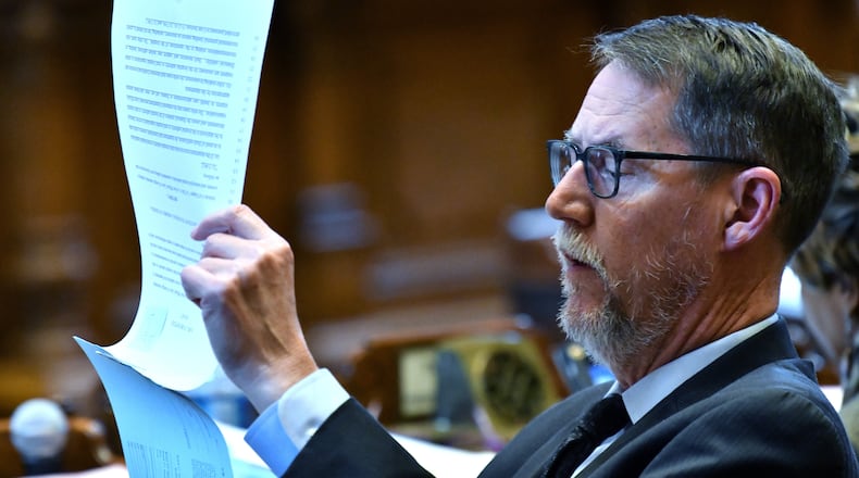 State Sen. Dean Burke, R-Bainbridge, has resigned from the chamber to take a position with the state Department of Community Health. (Hyosub Shin / Hyosub.Shin@ajc.com)