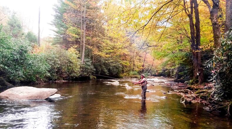 Fly fishing for all skill levels is a featured attraction at Chetola Resort in Blowing Rock. (Chetola Resort)