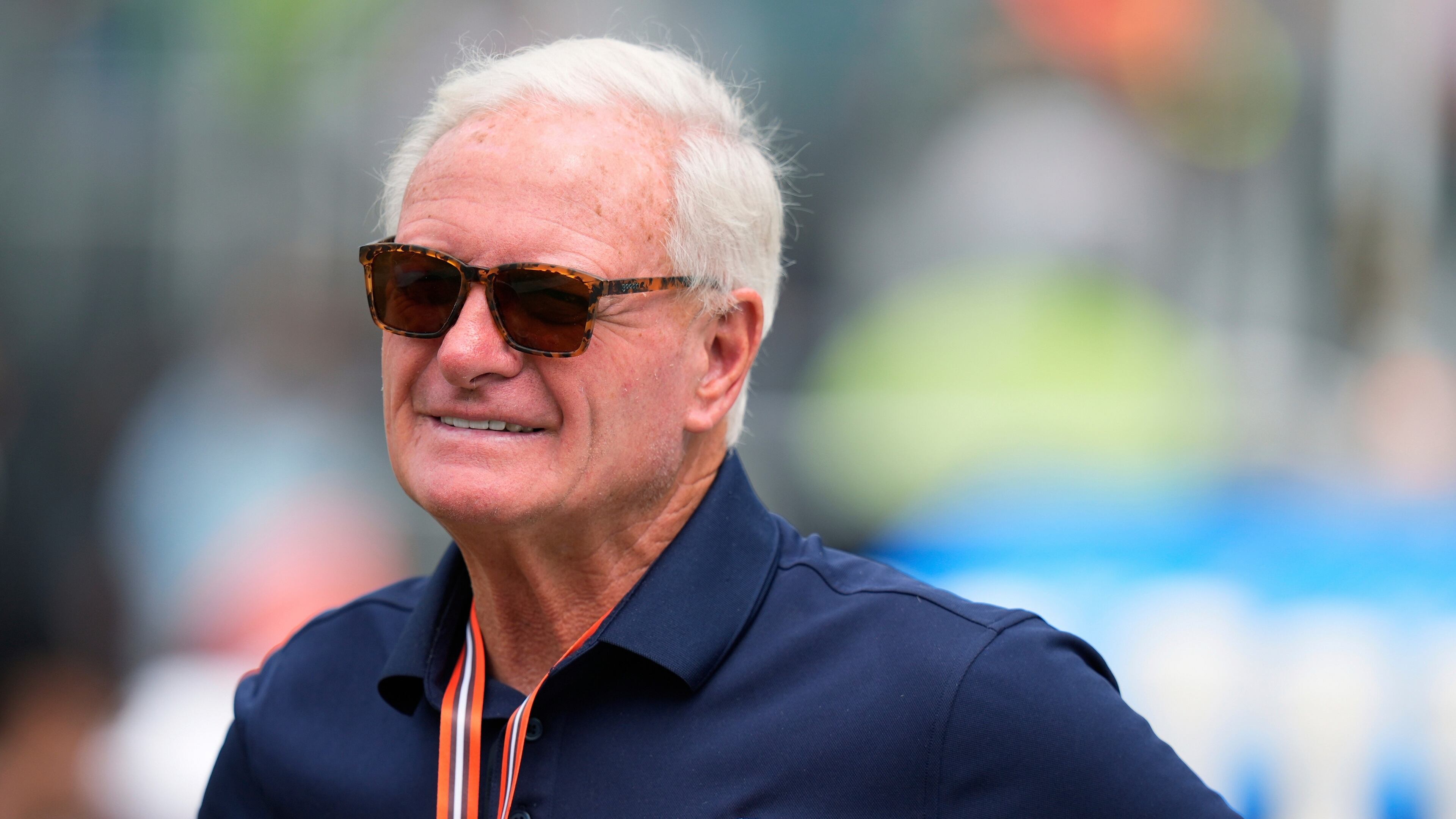 FILE - Cleveland Browns owner Jimmy Haslam watches warm ups before an NFL preseason football game against the Philadelphia Eagles on Saturday, Aug. 16, 2025, in Philadelphia. (AP Photo/Chris Szagola, File)