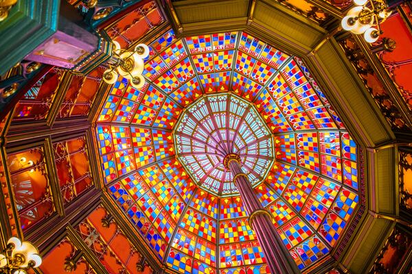 Stained glass is just one of the ornate features of the old state capitol in Baton Rouge.
Courtesy of Visit Baton Rouge