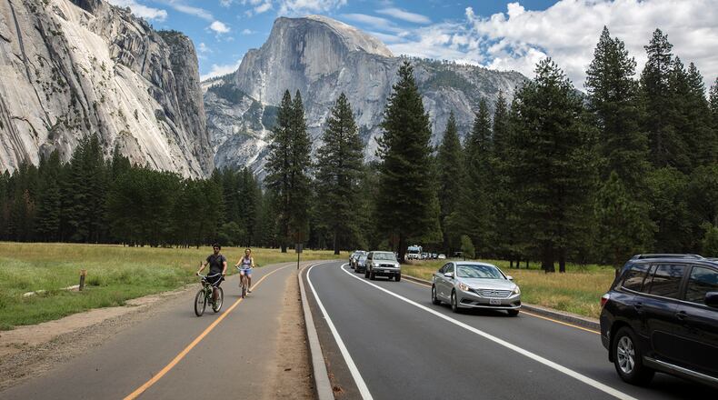The National Park Service is requiring masks for crowded outdoor spaces. (Brian van der Brug/Los Angeles Times/TNS)