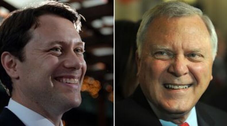 Jason Carter and Gov. Nathan Deal