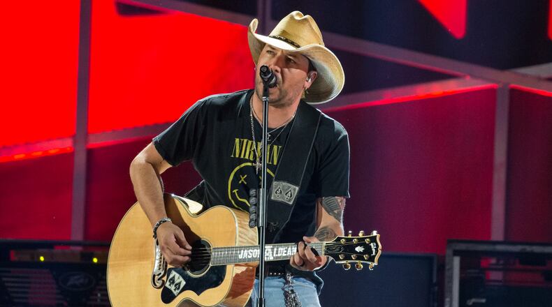 Jason Aldean performs in Texas in May.