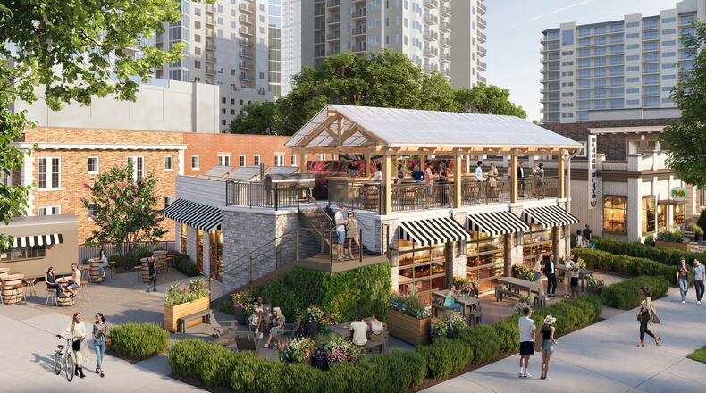 A rendering of 12th and Everything, set to open across from Piedmont Park.