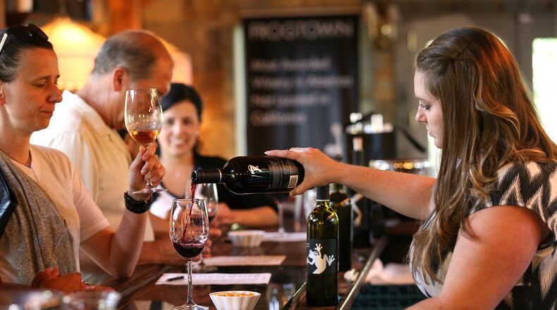 A wine tasting at Frogtown Cellars makes for a nice romantic getaway in Dahlonega. CURTIS COMPTON / CCOMPTON@AJC.COM