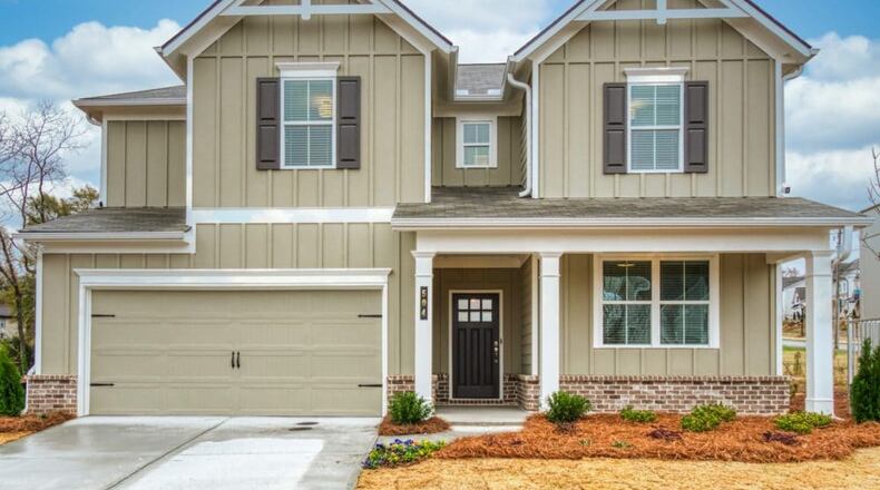 Built by Traton Homes, this new home in Tapp Farm in Powder Springs is similar to 114 two-story houses planned for Hill Road at U.S. 278 also by Traton Homes. (Courtesy of Traton Homes)