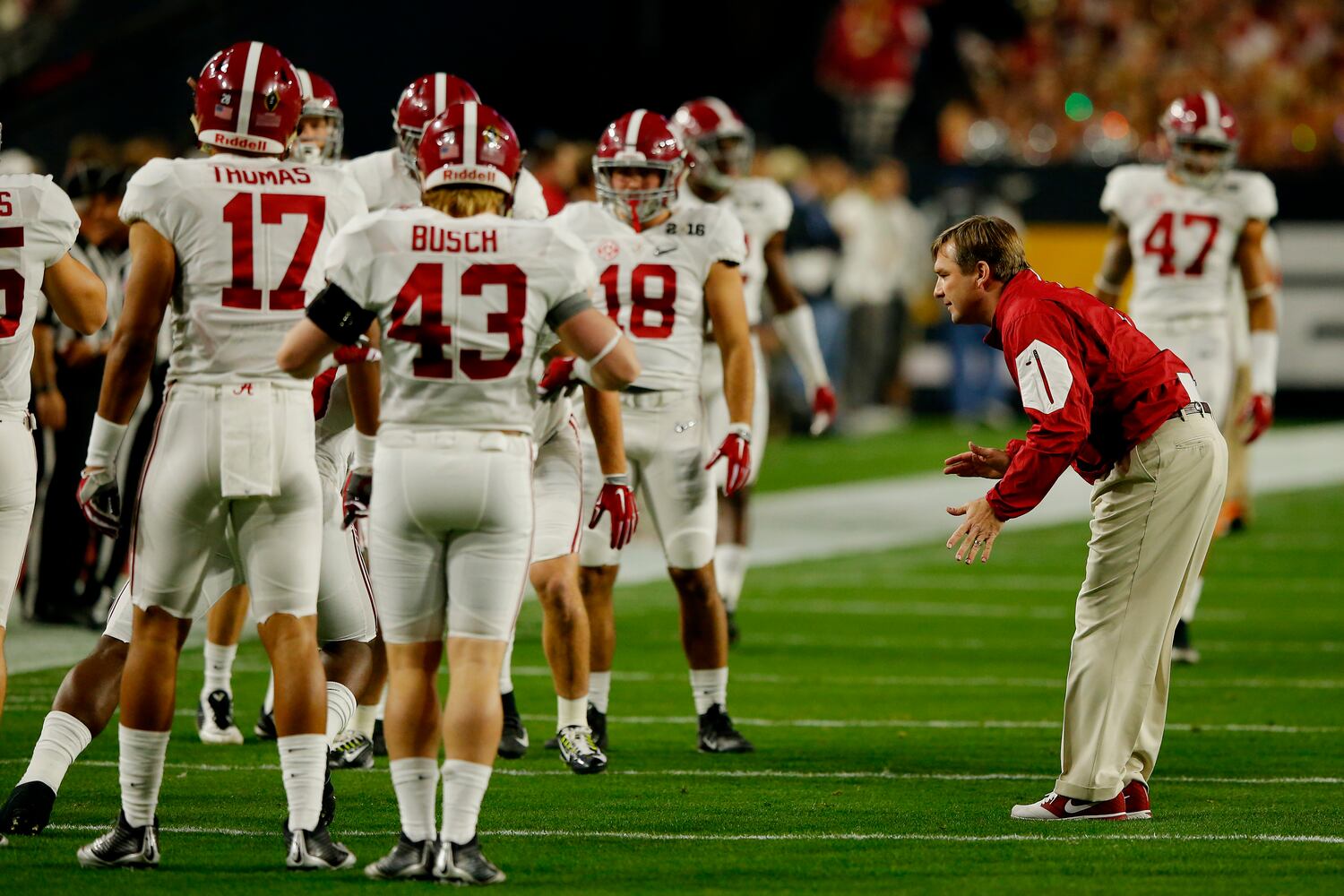 Kirby Smart at NCAA title game