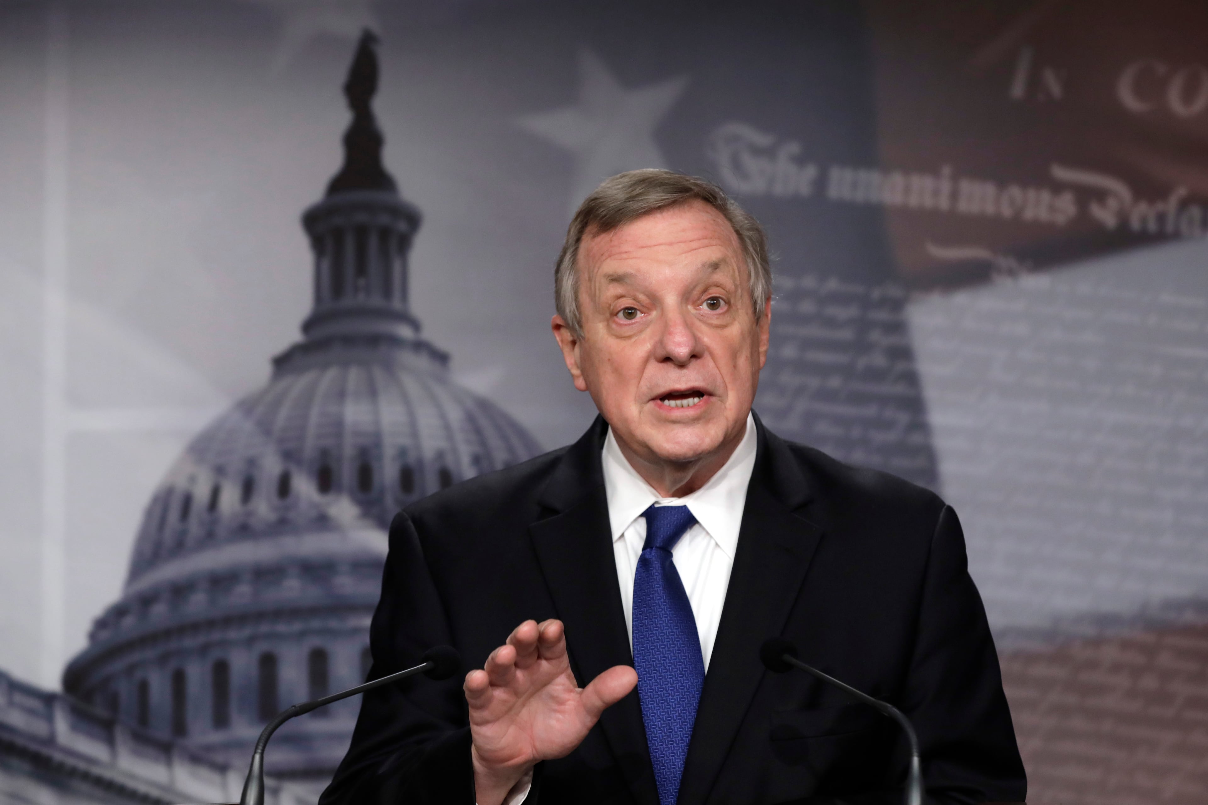 U.S. Sen. Dick Durbin of Illinois, who is retiring at the end of his term, was one of eight Democrats who voted for the shutdown deal. (TNS)