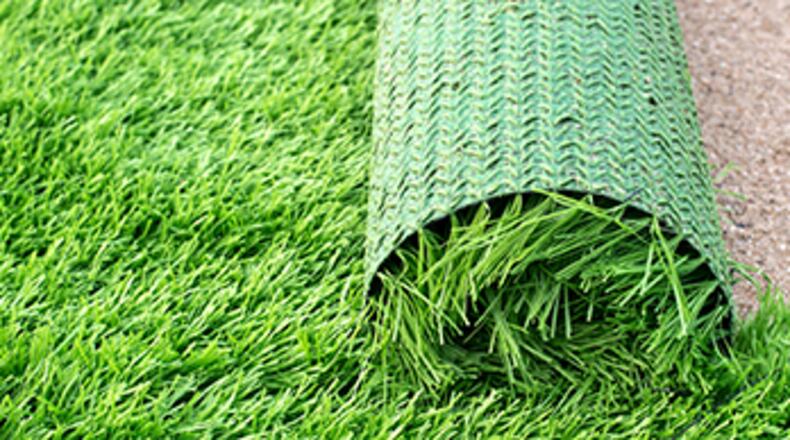 Beginning June 1, contractors working for Alpharetta will remove grass from the Town Green for installation of artificial turf. (Courtesy City of Alpharetta)