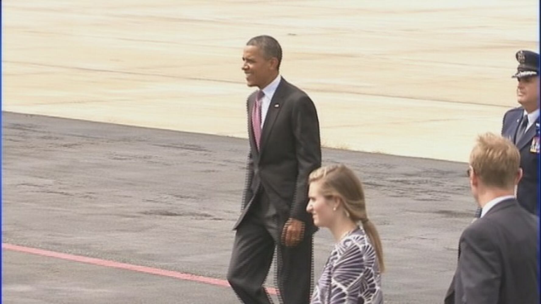 President Obama arrives in Charlotte