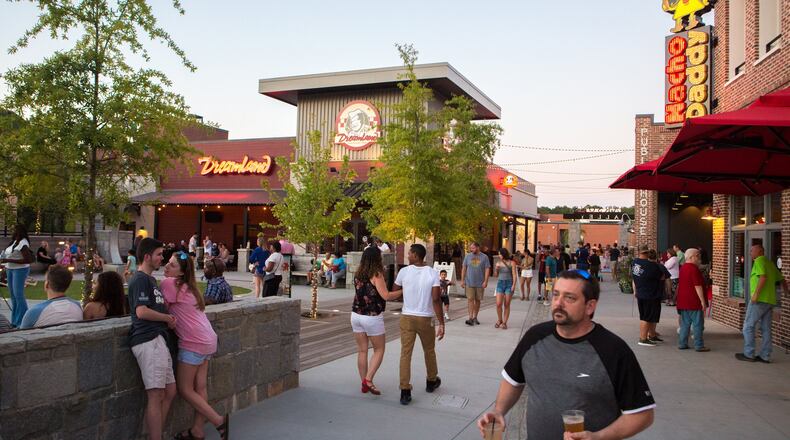 Duluth will show free movies downtown. (Casey Sykes for the Atlanta Journal-Constitution)