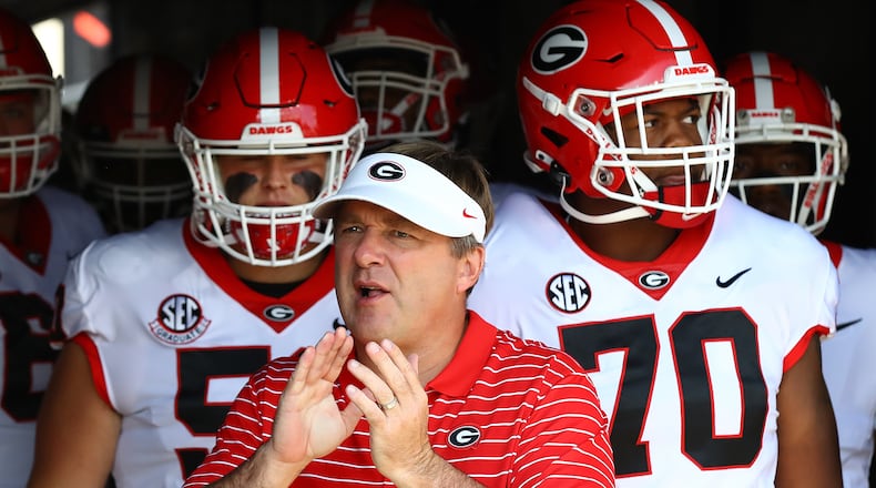 Georgia football-Kirby Smart-Kent State-Sean Lewis-last year