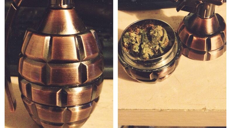 A tobacco and herb grinder. Law officers say they’re also frequently used to process illegal drugs. (courtesy Reddit)
