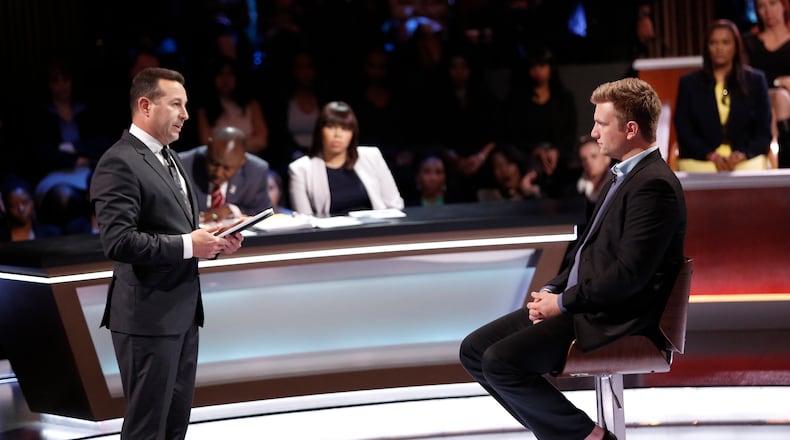 YOU THE JURY: Attorney Jose Baez (L) in the all-new “Facebook Racism” episode of YOU THE JURY airing Friday, April 14 (9:01-10:00 PM ET/PT) on FOX. CR: FOX. © 2017 FOX Broadcasting Co.