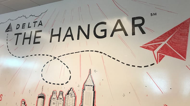 Delta's innovation center at Georgia Tech is called The Hangar.