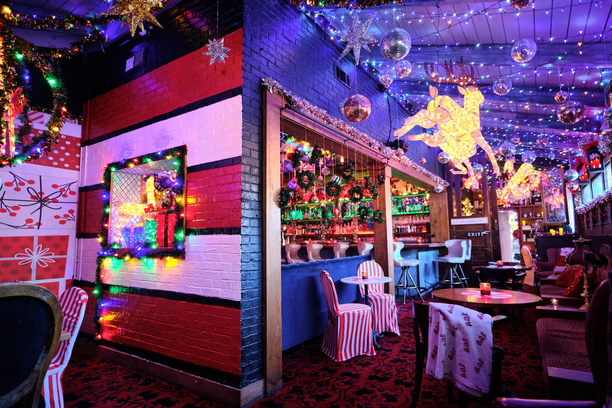 The Blind Pig Parlour Bar transforms into the Blind Elf for the holiday season. (Courtesy of Brandon Amato)