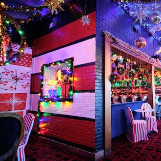 The Blind Pig Parlour Bar transforms into the Blind Elf for the holiday season. (Courtesy of Brandon Amato)