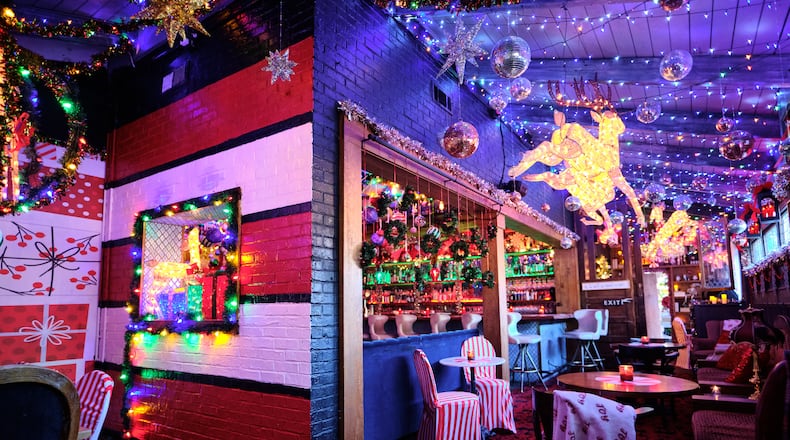 The Blind Pig Parlour Bar transforms into the Blind Elf for the holiday season. (Courtesy of Brandon Amato)