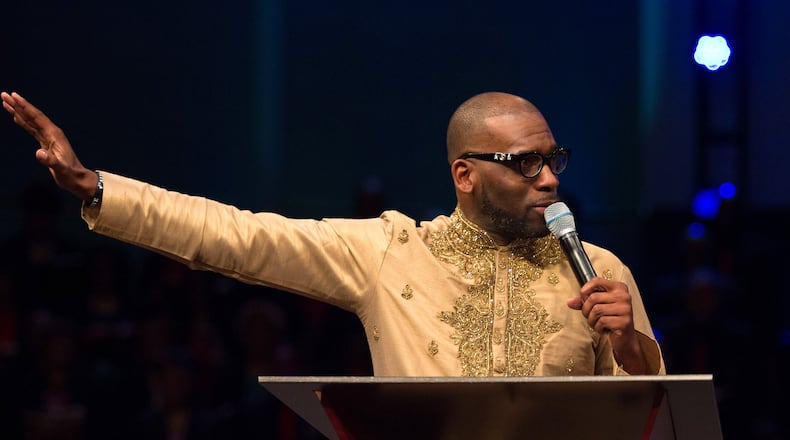 Third-generation preacher Jamal Bryant. STEVE SCHAEFER / SPECIAL TO THE AJC