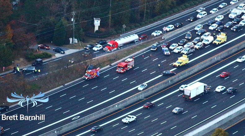 A serious crash is causing delays on I-85 North in DeKalb County, police said.