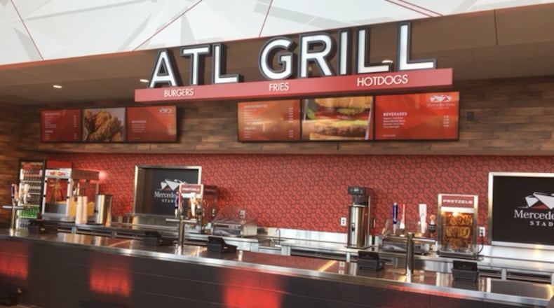 The ATL Grill at thhe Mercedes-Benz Stadium.