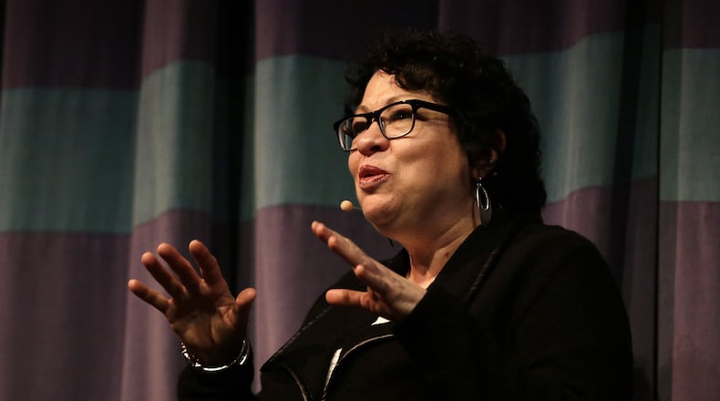 Supreme Court  Associate Justice Sonia Sotomayor will visit Decatur Sept. 1 during the AJC Decatur Book Festival. (AP Photo/Ben Margot, File)