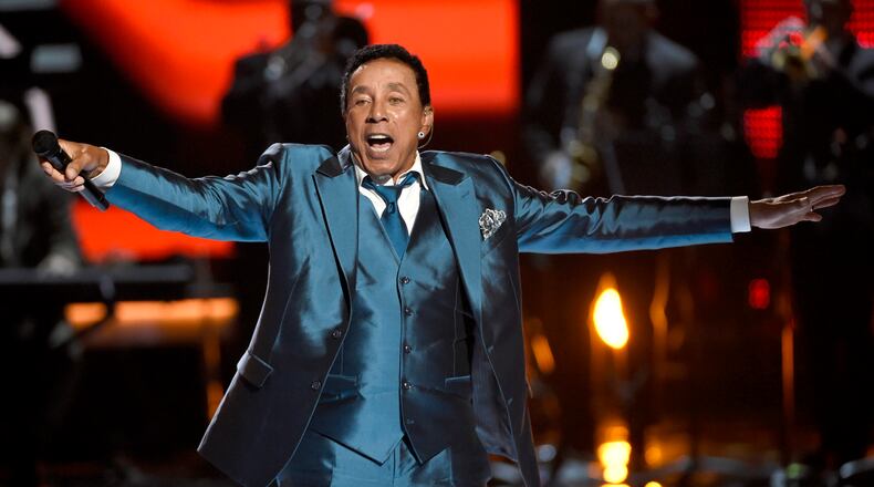 BET AWARD PERFORMANCE--Smokey Robinson performs at the BET Awards at the Microsoft Theater on Sunday, June 28, 2015, in Los Angeles. (Photo by Chris Pizzello/Invision/AP)