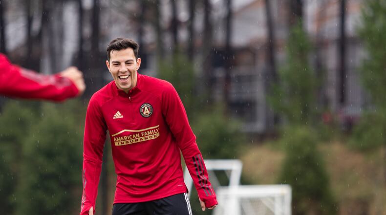 Photos of Fernando Meza during training at Atlanta United Training Ground in Marietta, Georgia , on Monday January 13, 2020. (Photo by Jacob Gonzalez/Atlanta United)