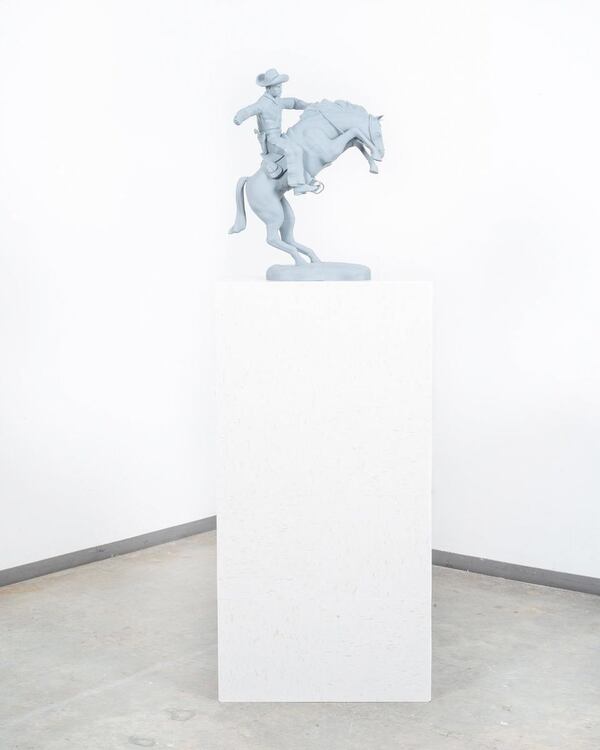 Artist Shawn Campbell’s mix media sculpture “Buster,” (2020). Photo credit: Shawn Campbell