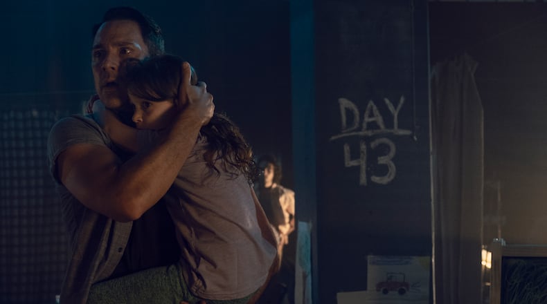 Steve Kazee as Frank, Scarlett Blum as Young Lydia - The Walking Dead _ Season 9, Episode 10 - Photo Credit: Gene Page/AMC