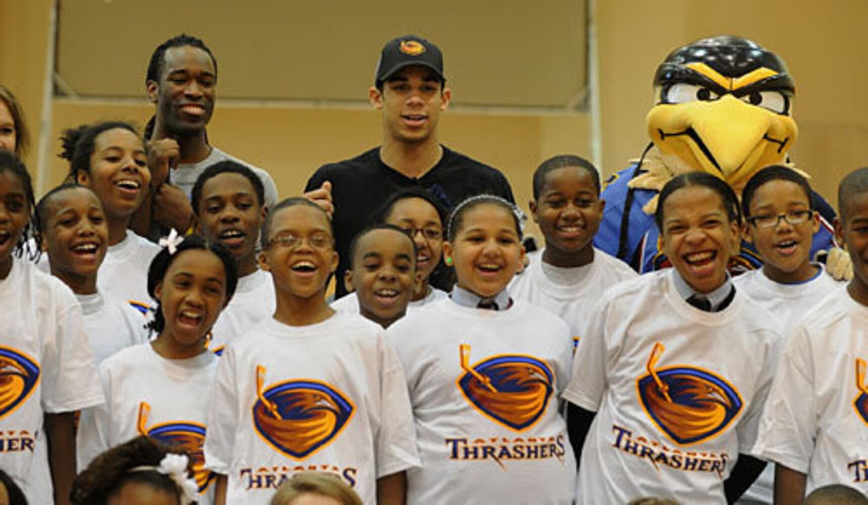 Thrashers' Evander Kane hosts hockey clinic