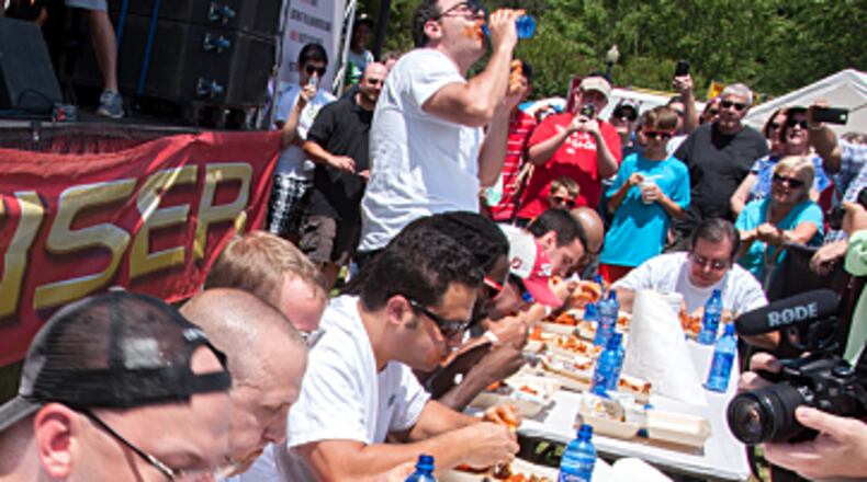 The annual Wing & Rock Festival Wing Eating Contest is set for June 2016 in Canton.