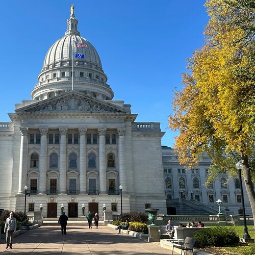 FILE - The Wisconsin Capitol is seen, Oct. 24, 2023, in Madison, Wis. (AP Photo/Scott Bauer, File)