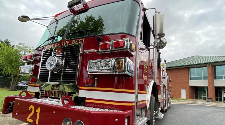 The Roswell Fire department will conduct a "push-in" ceremony to debut its new Fire Truck 21. (Courtesy Roswell Fire Department)