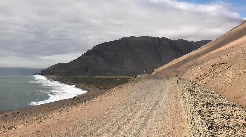 This photo provided by Bernardo Arriaza shows the Camarones coast on Nov. 2, 2018, in Northern Chile, where scientists found evidence of ancient smallpox infections. (Bernardo Arriaza via AP)