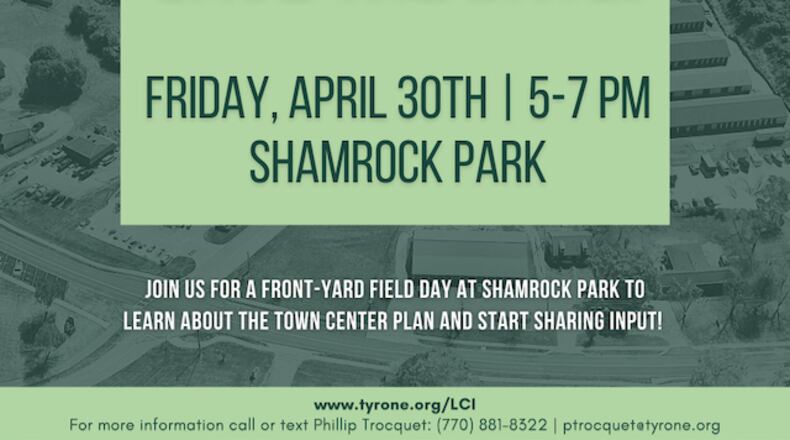 The latest details about Tyrone's Livable Centers Initiative and Town Center Plan will be presented at a community meeting on April 30. Courtesy Town of Tyrone