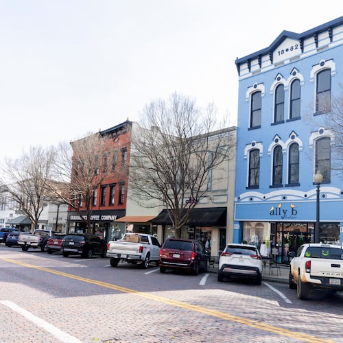 Downtown in Thomasville, a small South Georgia town where the sheriff's office has faced a few recent controversies. (Mark Wallheiser/The New York Times)