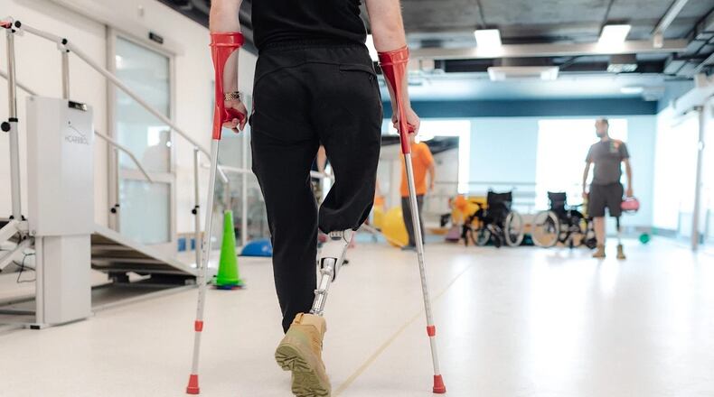 Superhumans Center is an organization providing prosthetics and rehabilitation to Ukrainians who have lost limbs or suffered life-changing injuries because of the war. (Courtesy of Superhumans Center)