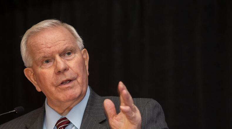 Gwinnett County Public Schools Superintendent J. Alvin Wilbanks gives a state of the schools address at the Infinite Energy Center Gwinnett on Sept. 11, 2019. The school board is searching for a new superintendent. STEVE SCHAEFER / SPECIAL TO THE AJC