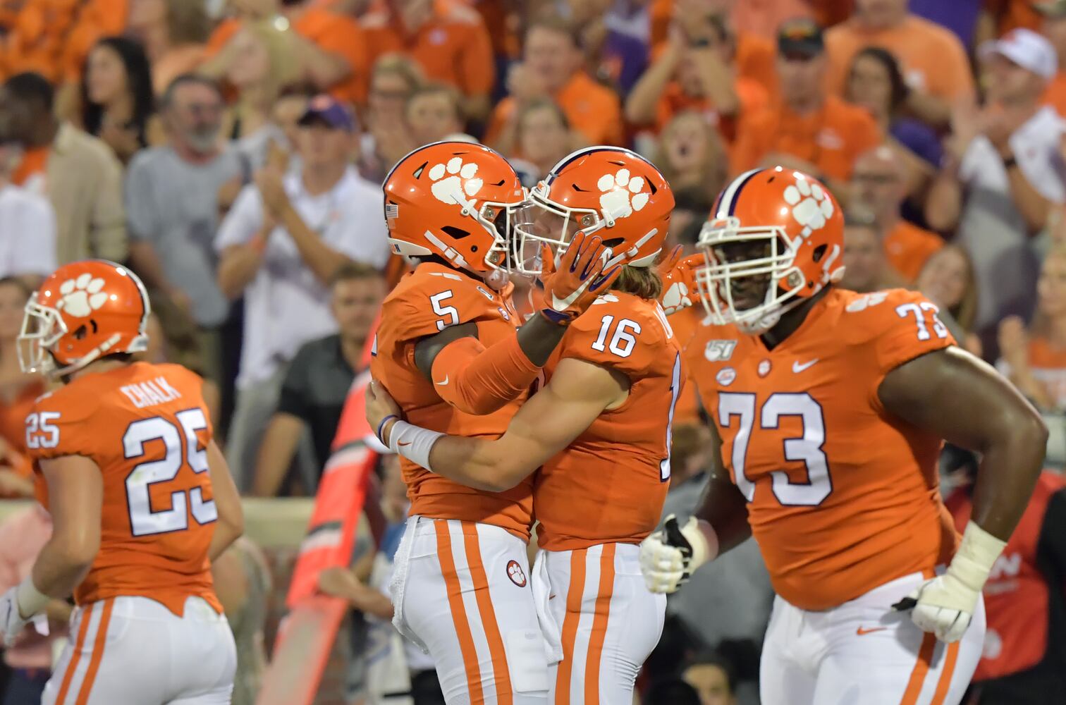 Photos: Jackets open season, battle Clemson