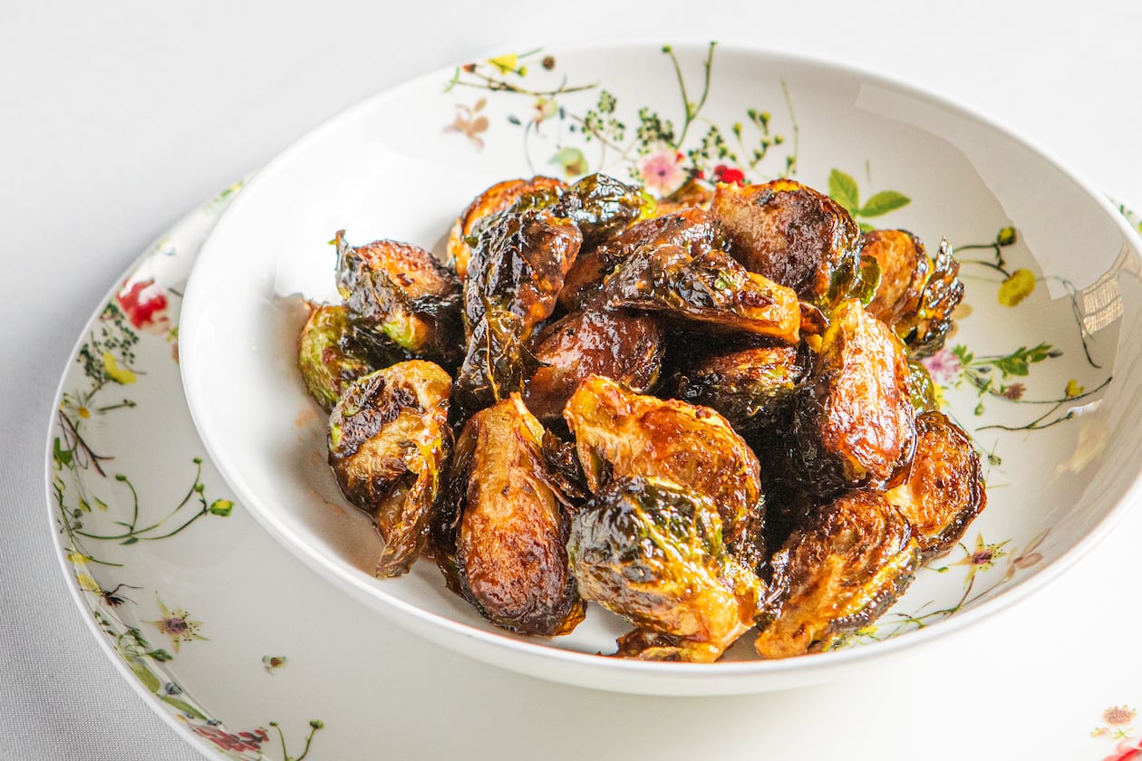 Fia’s Crispy Brussels Sprouts. (Aaliyah Man for the AJC/food styling by Burges Jokhi)