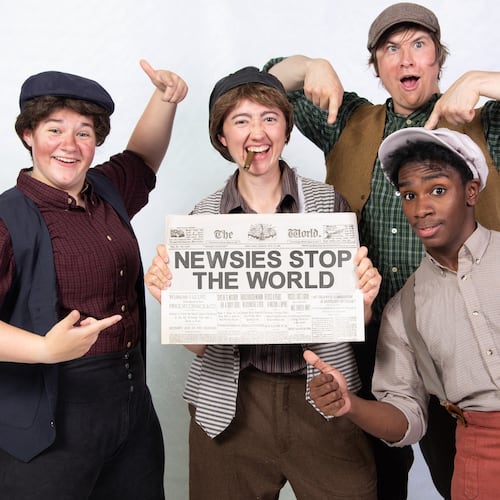 This holiday weekend's options include a staging of Disney’s “Newsies: The Broadway Musical” at Marietta Performing Arts Center. (Courtesy of Lolek’s Storytellers Theater Company)