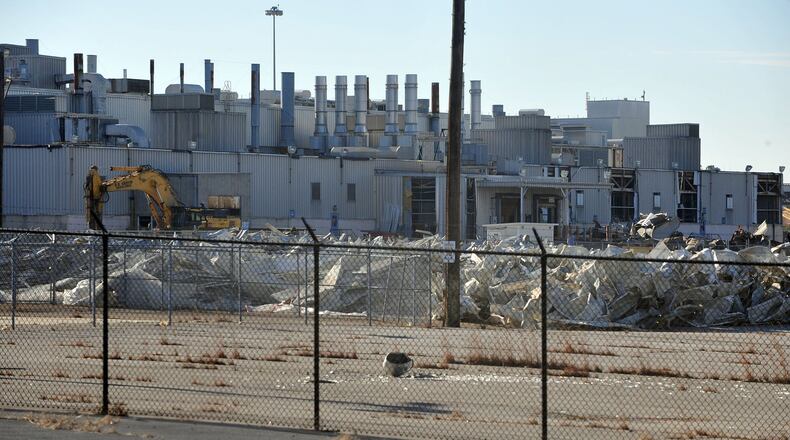 Demolition of the former General Motors assembly plant in Doraville. (KENT D. JOHNSON/ KDJOHNSON@AJC.COM January 2015 File Photo)