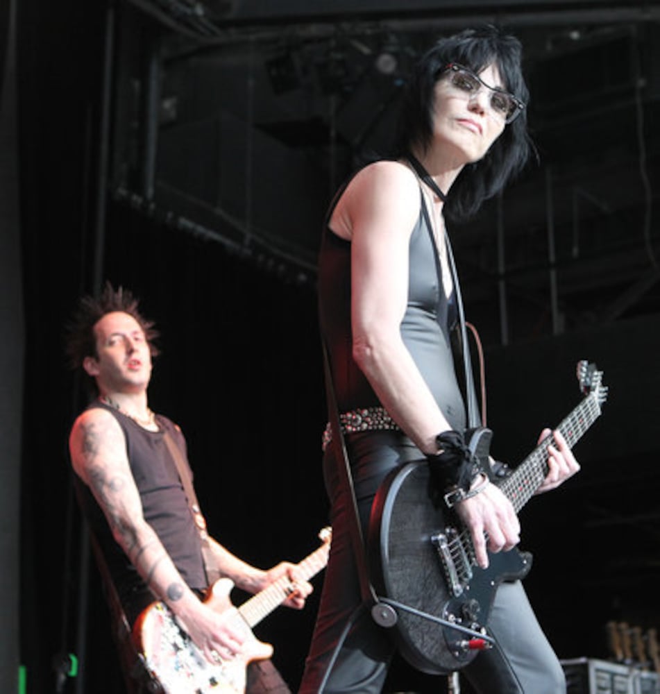 Joan Jett and Billy Idol perform at Chastain Park